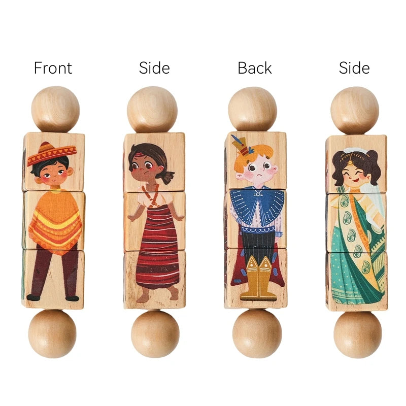 Baby Wooden Rotating Puzzle & Musical Mobile – Montessori Rattle Toy & Newborn Gift