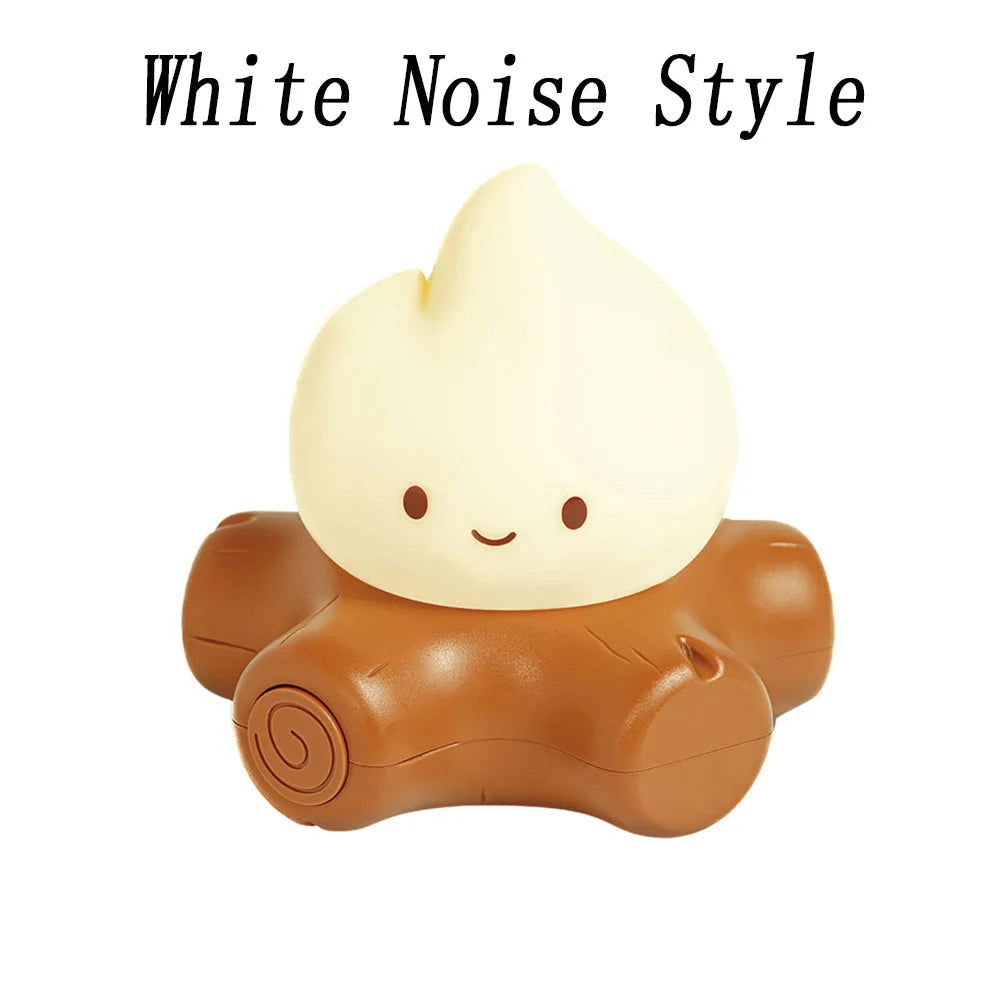 Cute character-shaped white noise machine with a white background and 'White Noise Style' text.