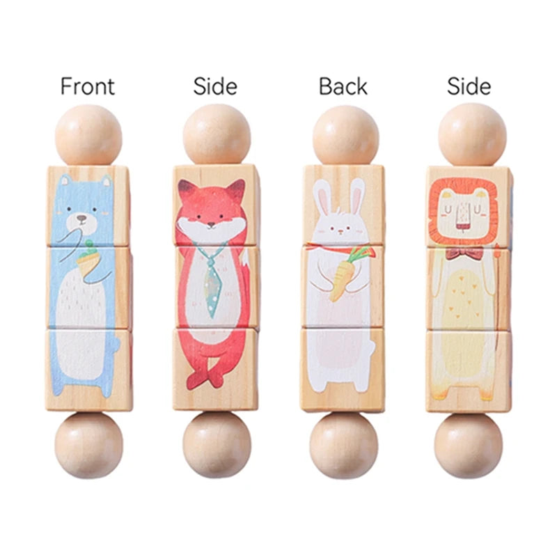 Baby Wooden Rotating Puzzle & Musical Mobile – Montessori Rattle Toy & Newborn Gift