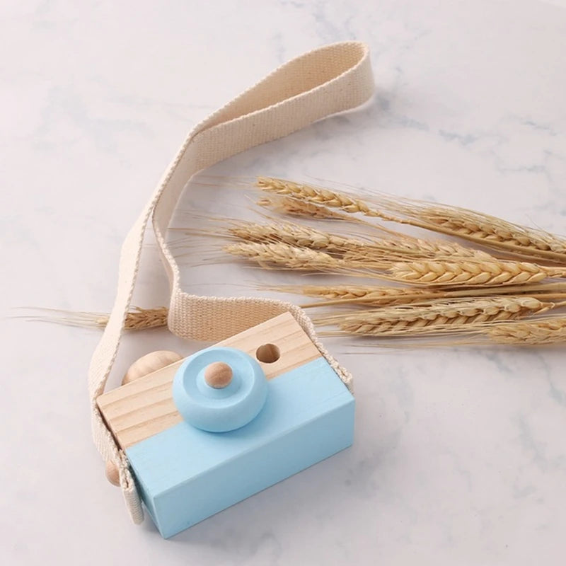 Wooden Fashion Camera Toy – Montessori-Inspired Pretend Play Toy & DIY Gift for Kids