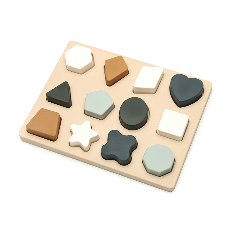1 Set Silicone Building Blocks – Montessori Educational Toy & Baby Teether