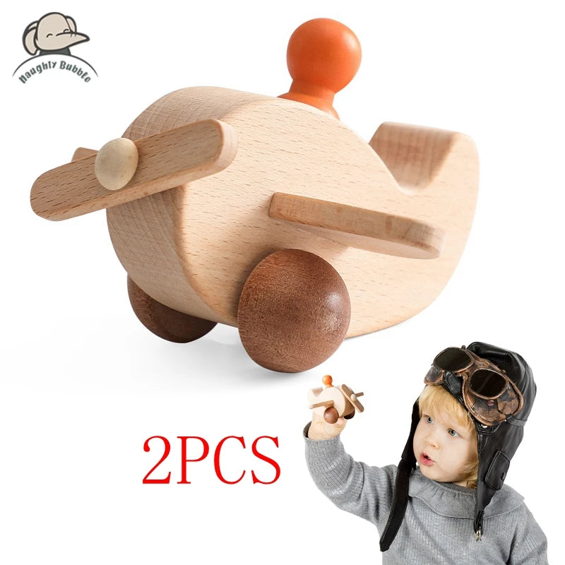 Wooden Montessori Train Set – Educational Birthday Toy for Toddlers & Kids