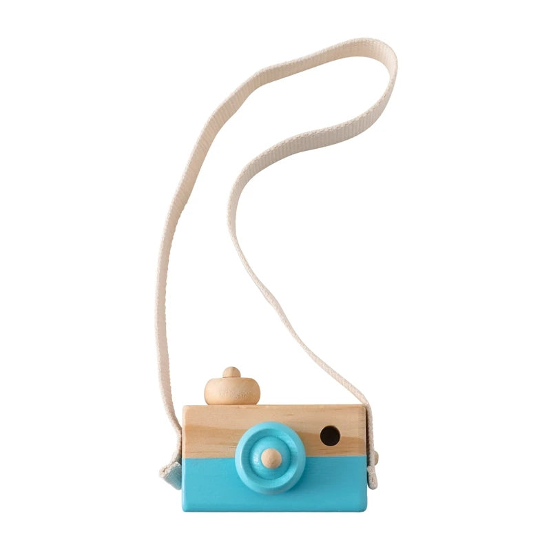 Wooden Fashion Camera Toy – Montessori-Inspired Pretend Play Toy & DIY Gift for Kids