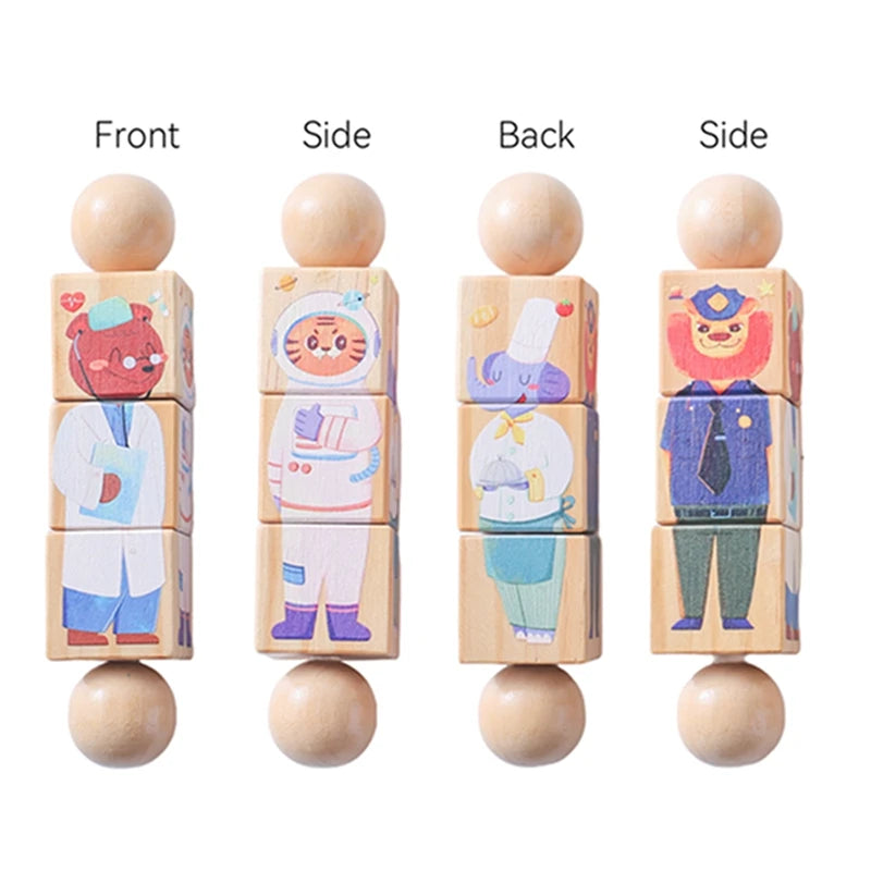 Baby Wooden Rotating Puzzle & Musical Mobile – Montessori Rattle Toy & Newborn Gift