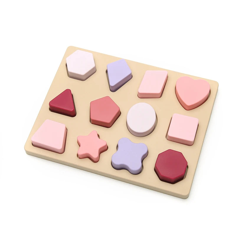 1 Set Silicone Building Blocks – Montessori Educational Toy & Baby Teether