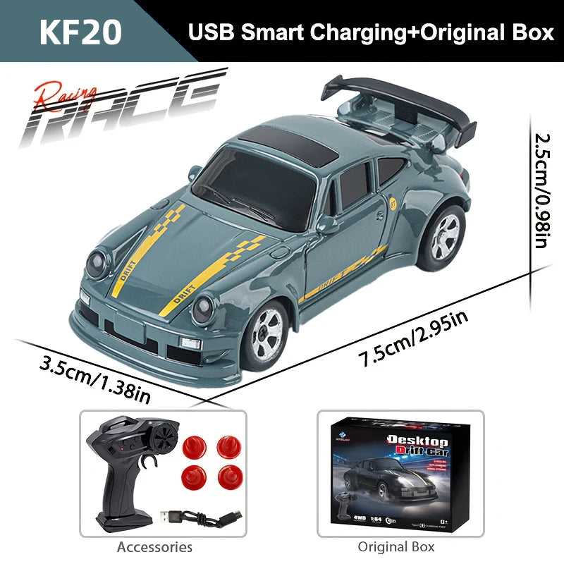 Toy remote controlled Drift  car with Drift USB charging feature and accessories