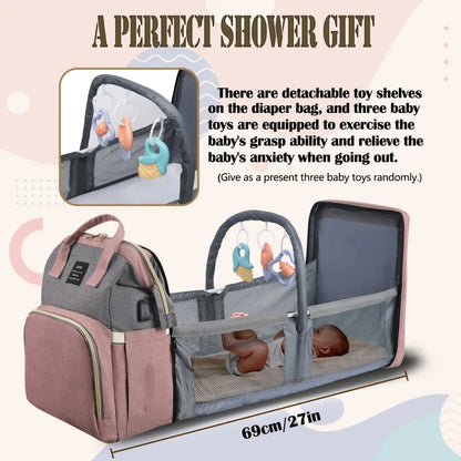 Diaper Bag Backpack – Stylish & Spacious Baby Travel Bag
