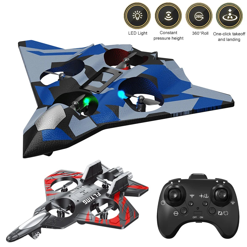 Remote Controlled drones with LED lights.