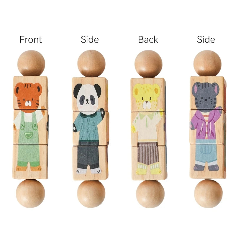 Baby Wooden Rotating Puzzle & Musical Mobile – Montessori Rattle Toy & Newborn Gift