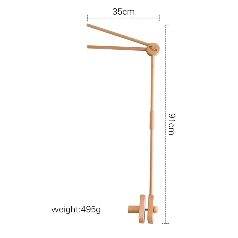 baby Wooden crib mobile adjustable arm