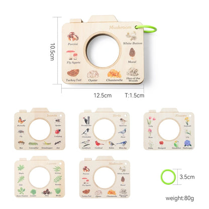 Outdoor Adventure Kit for Kids – 8PCS Nature Exploration Tools with Bug Net, Insect Cage, Wooden Leaf Frame, Magnifying Glass & Compass