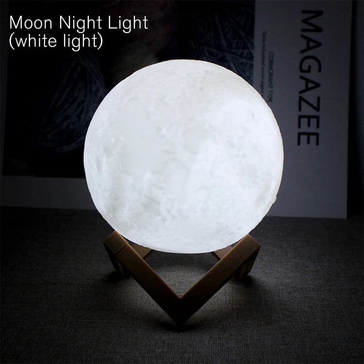 white moon light bed lamp