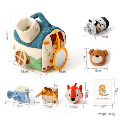 Montessori Magic Tissue Box – Baby Sensory Toy & Fine Motor Skill Development Board