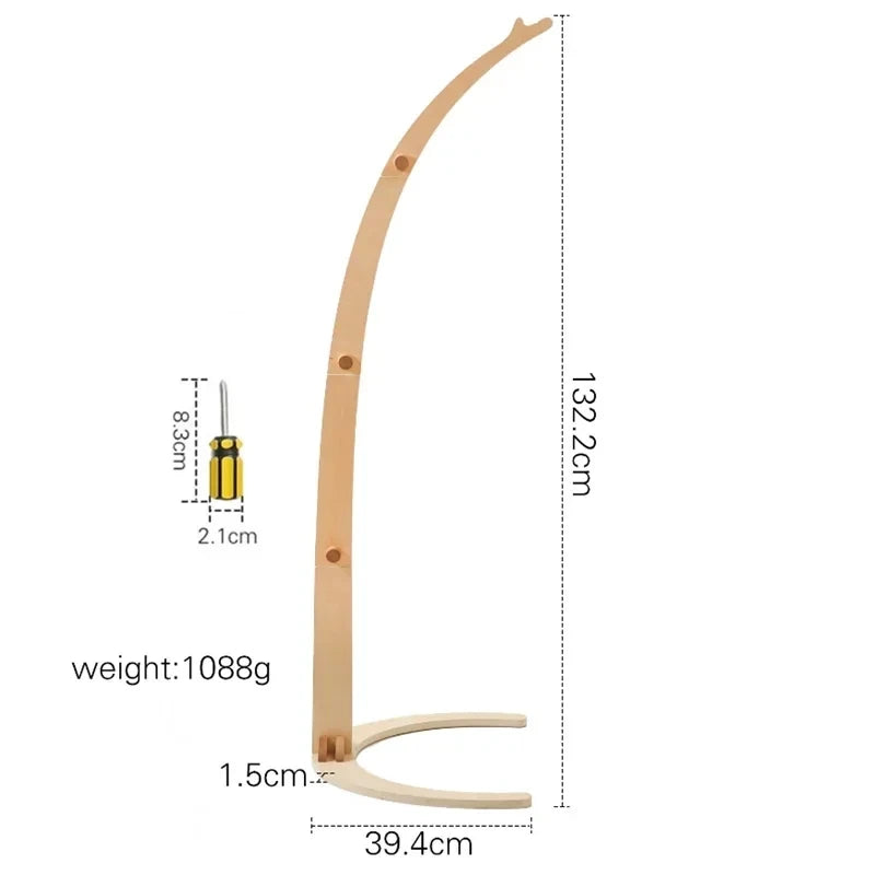 wooden baby crib mobile adjustable arm