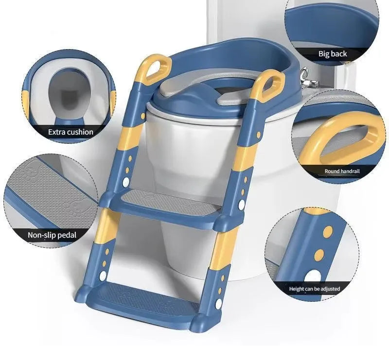 Children's potty chair with ladder and seat