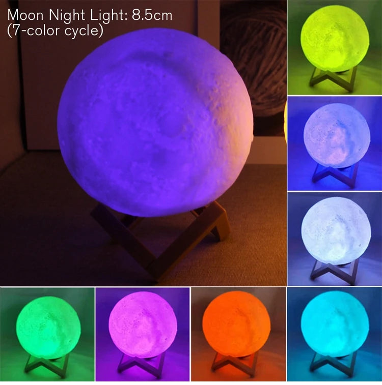 7 color Moon light Bed lamp