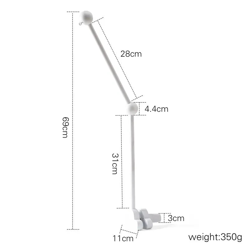 wooden baby crib mobile adjustable arm