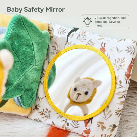 Soft Montessori Baby Cloth Book – 3D Touch & Feel High Contrast Sensory Book for Infants and Toddlers (0–12 Months)