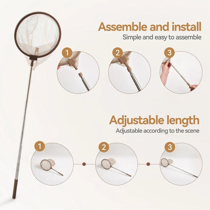 Outdoor Adventure Kit for Kids – 8PCS Nature Exploration Tools with Bug Net, Insect Cage, Wooden Leaf Frame, Magnifying Glass & Compass